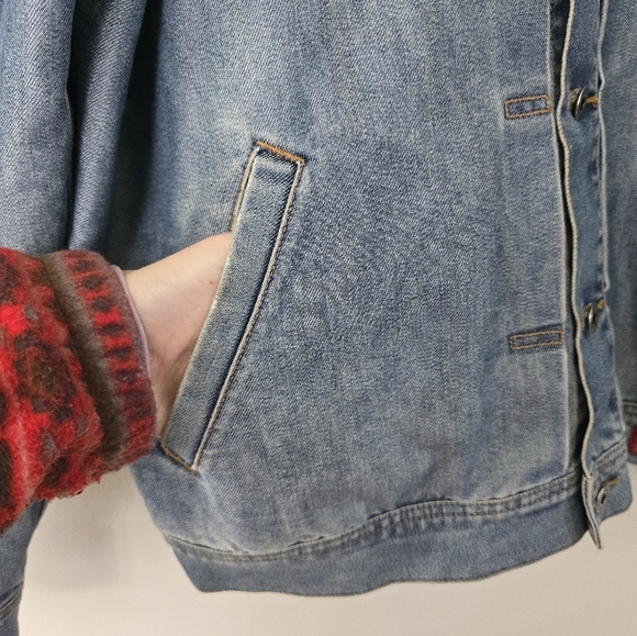 Guess Vintage 90's Y2K Jean Denim Trucker Jacket Mens XXL - Picture 8 of 15